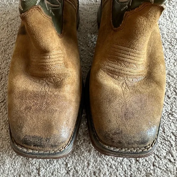 Lady Rebel by Durango Women's work Western Boot Green Brown Cowgirl - Picture 5 of 11